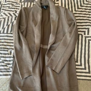 Faux suede coat